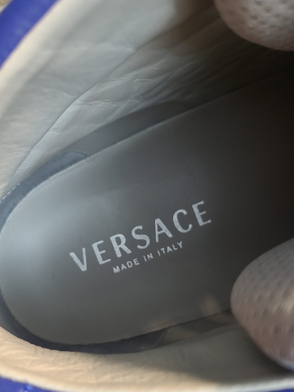 Versace Italian Leather Sneakers Mens U.S. 12 / 45 - Picture 6 of 11